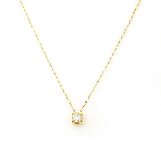 Aura Solitaire Necklace
