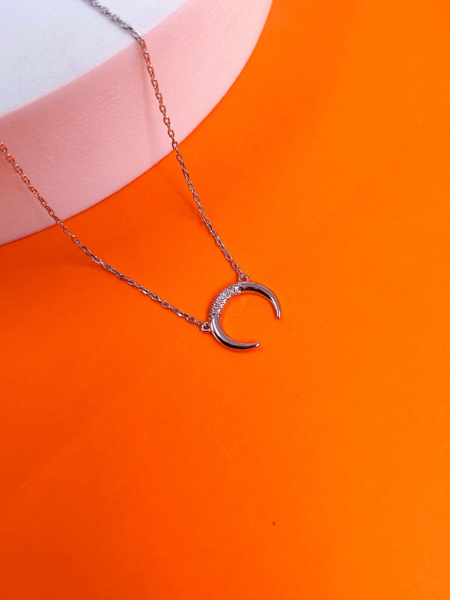 Kyra Moon Necklace (Silver)