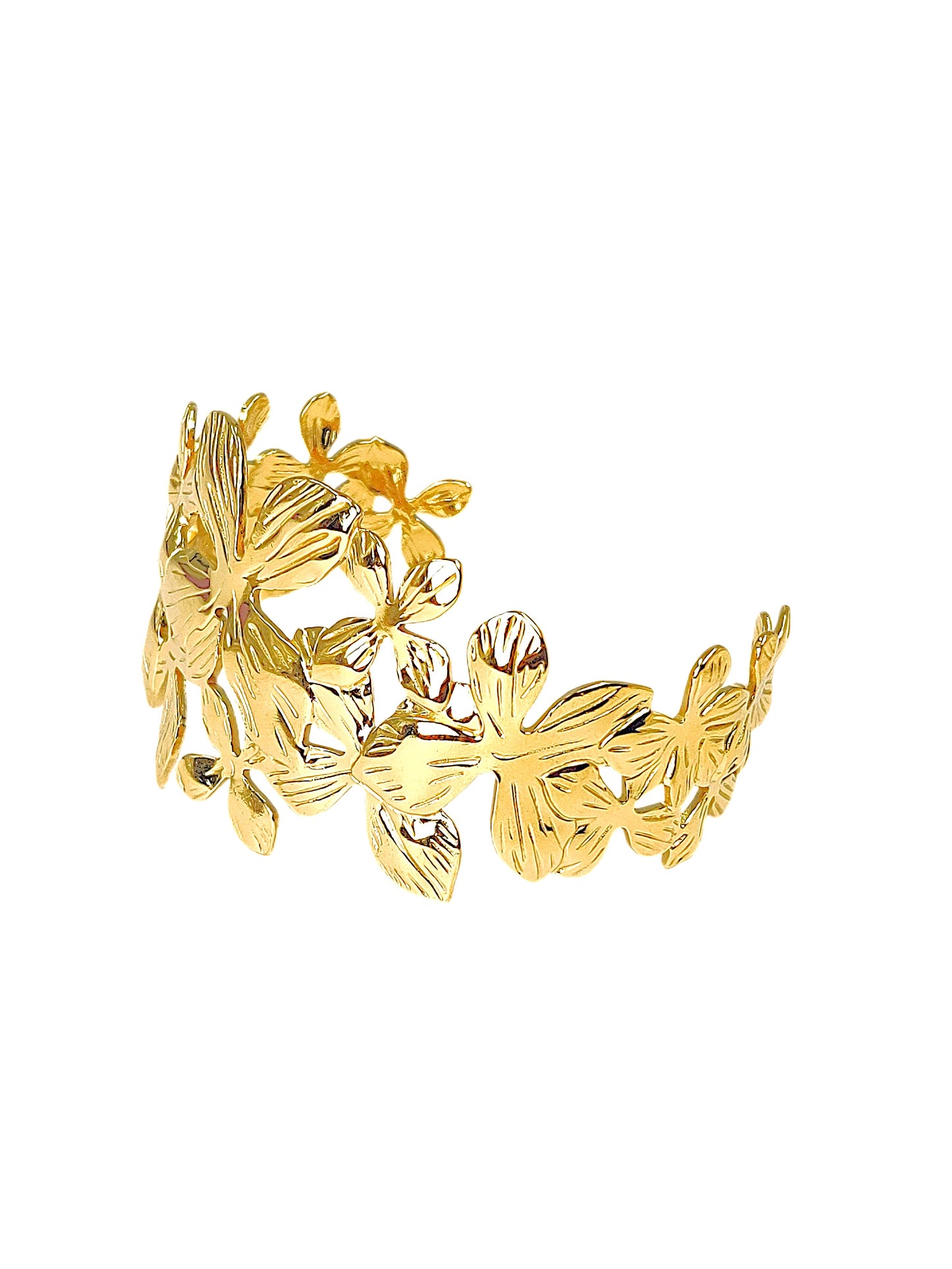 Saffron Flower Cuff Bracelet