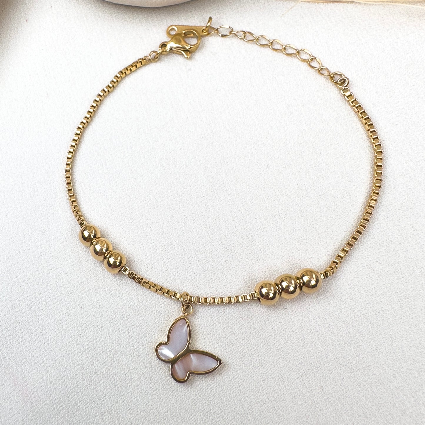 Ian Butterfly Charm Bracelet