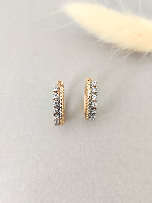 Radiant Huggie Hoops