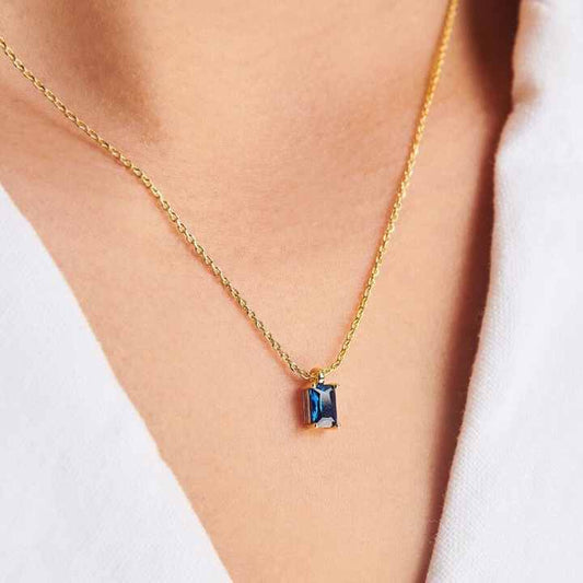 Blue Bennie Necklace