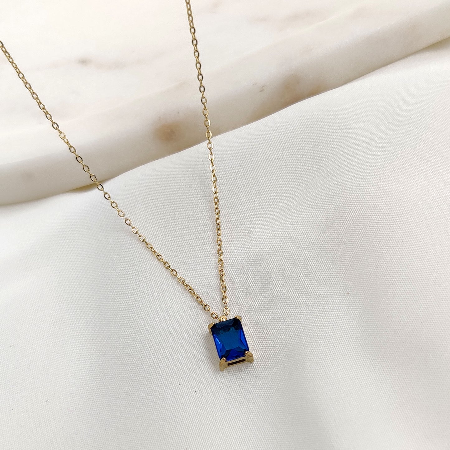 Blue Bennie Necklace