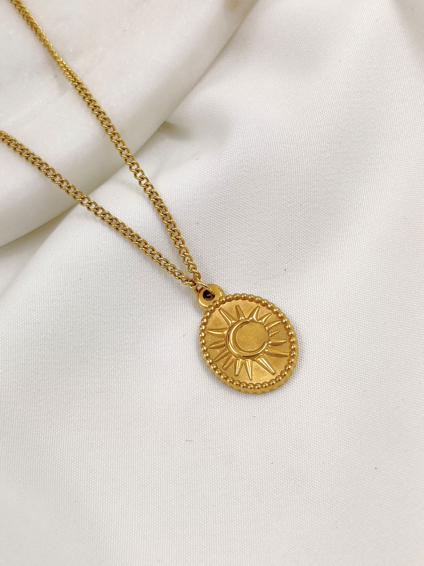 Sun Coin Necklace