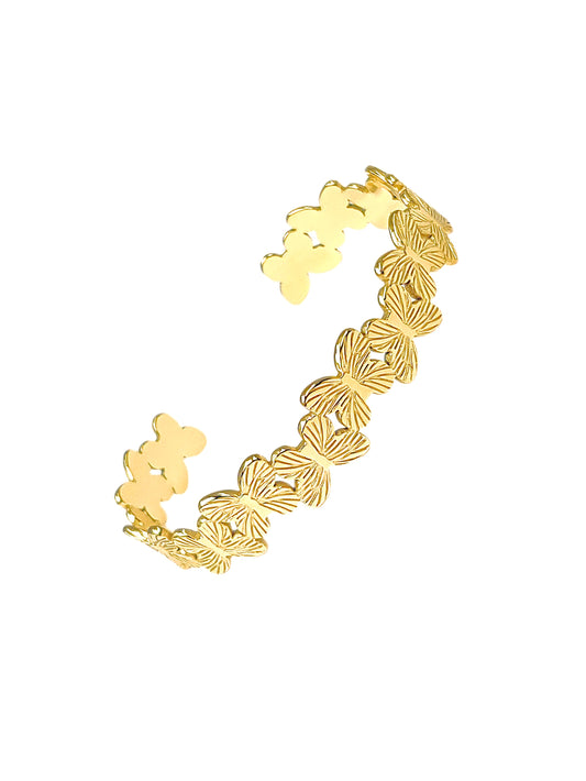 Floral Flutter Cuff Bracelet
