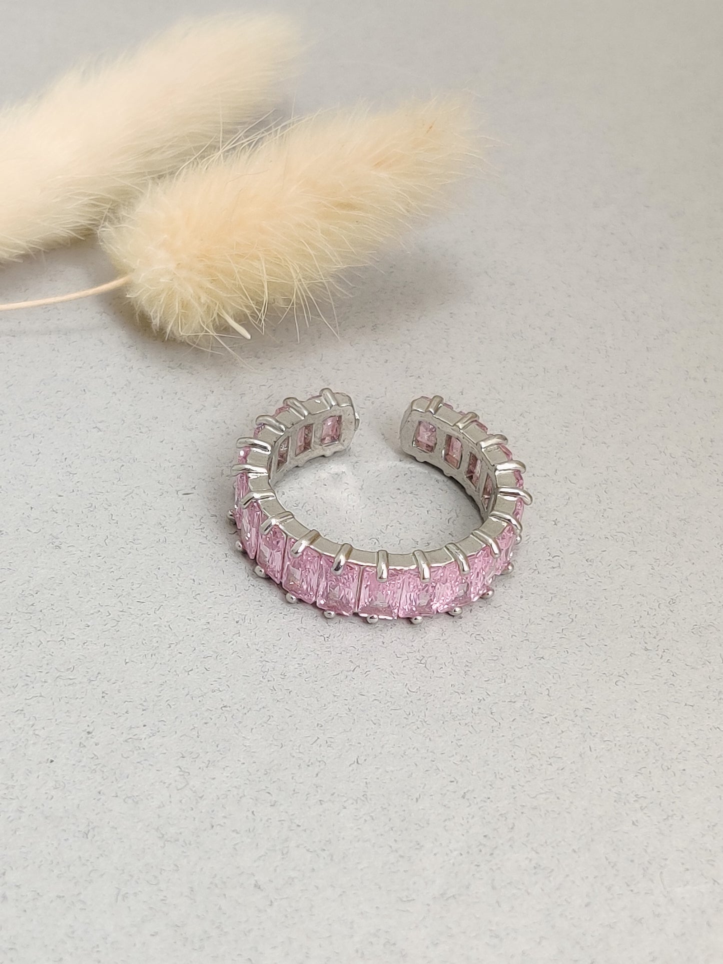 Pink Baguette Ring