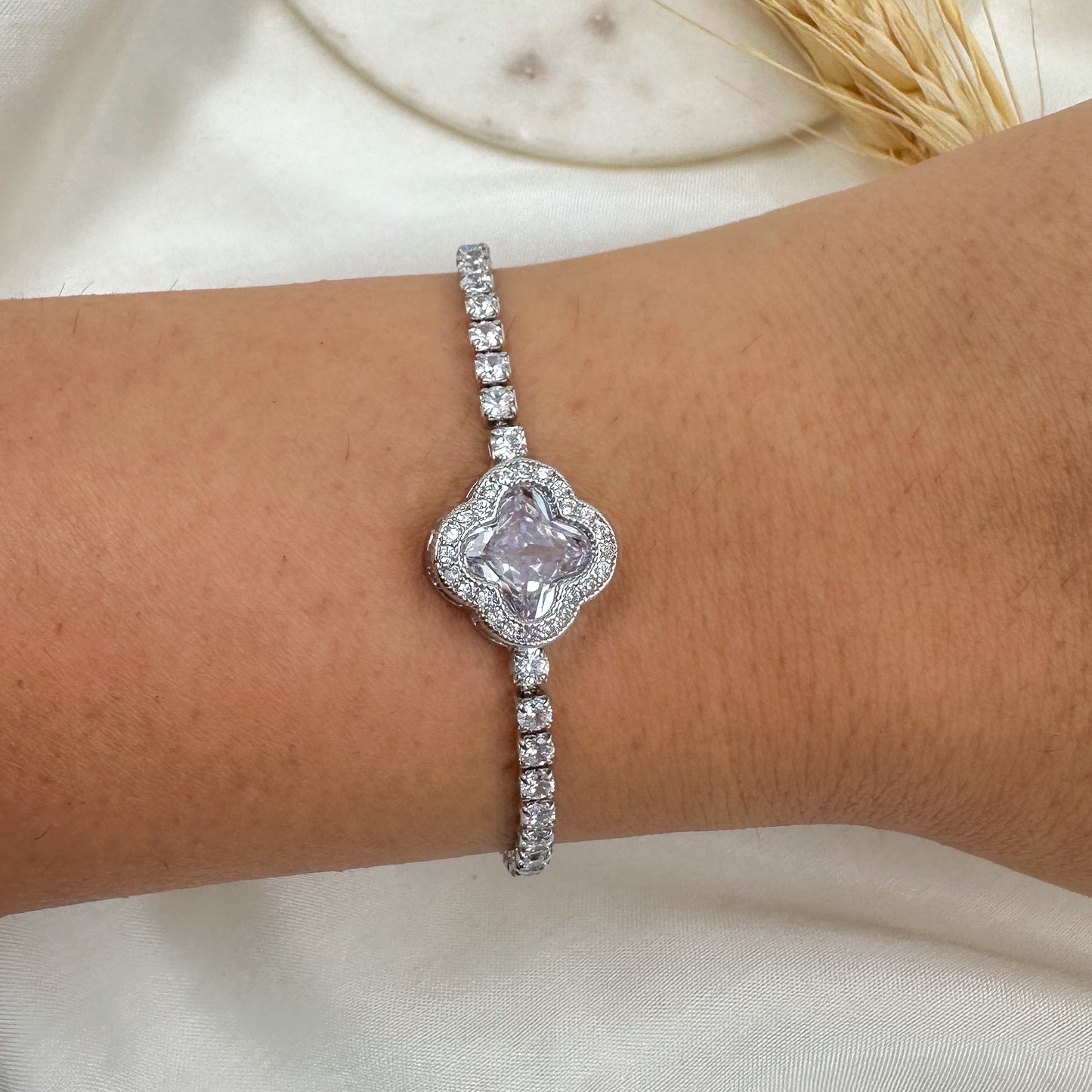 Clover Tennis Bracelet