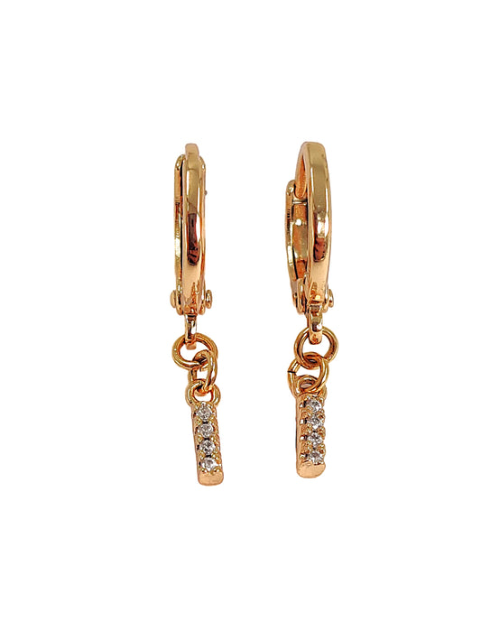 Lume Line Huggie Hoops