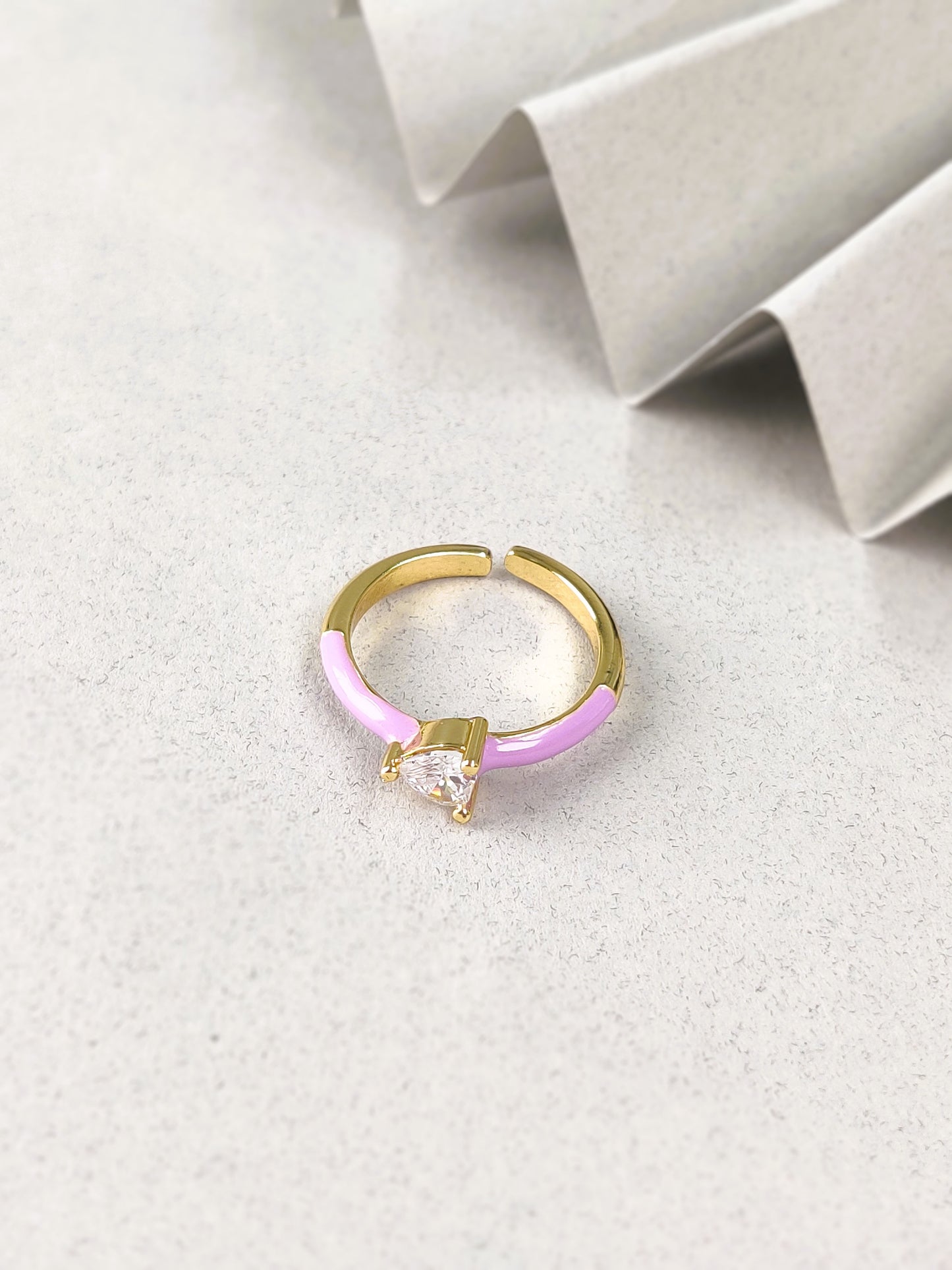Susie Heart Ring ( Lavender )