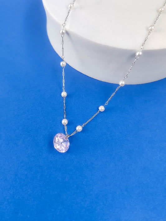 Amali Crystal Pearl Necklace