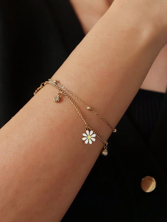 Daisy Charm Bracelet