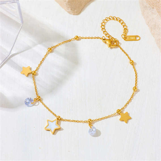 Stevie Star Charm Bracelet ( Gold)