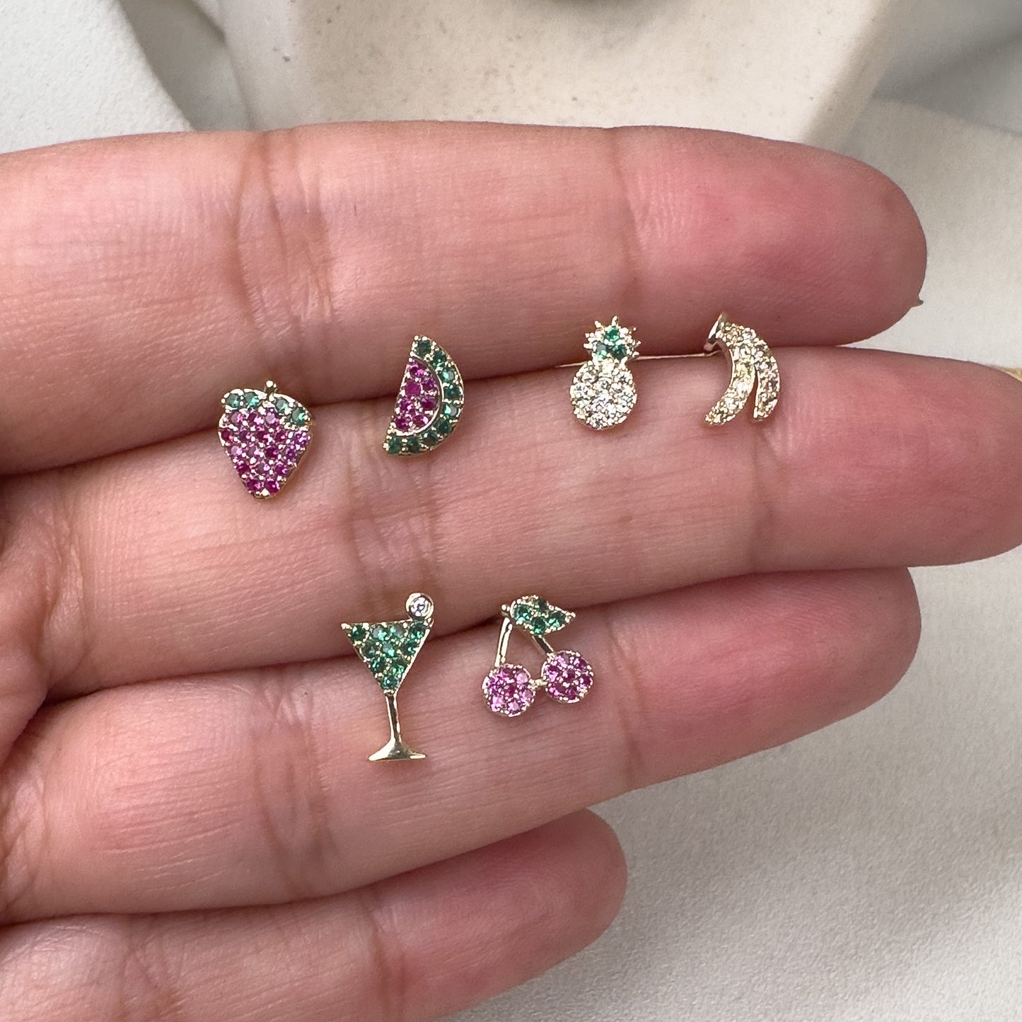 Fruit party Earrings (Set of 3)