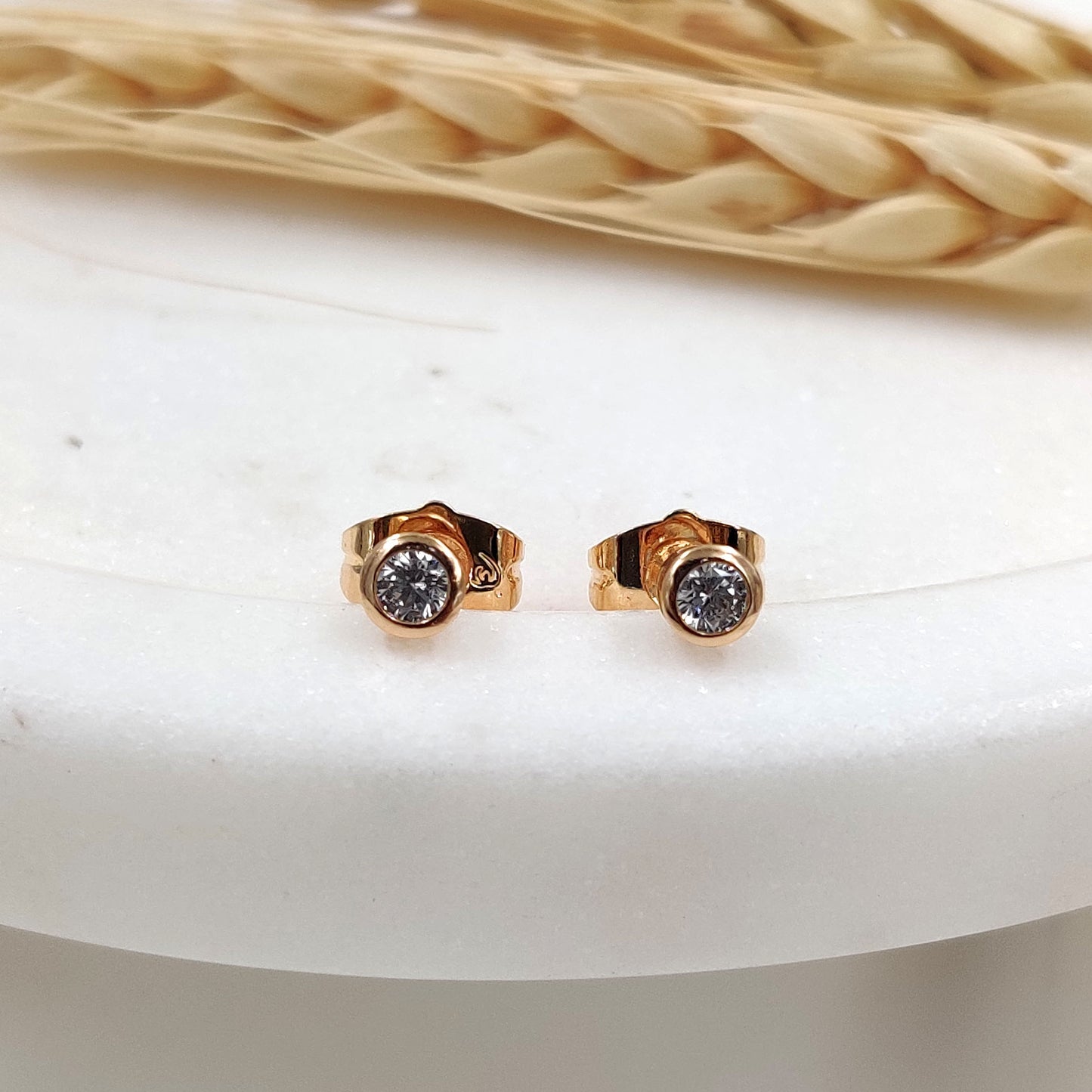 Second Piercing Solitaire Studs