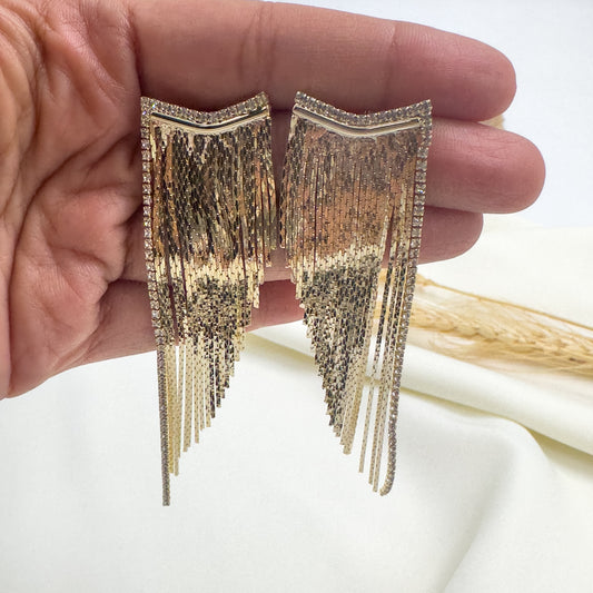 Crystal Mila Earrings (Gold)