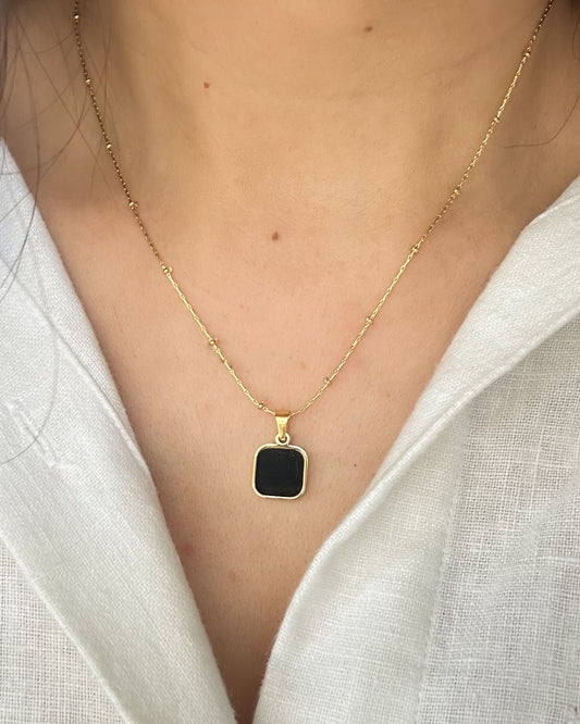 Linea Luxe Necklace (Black)