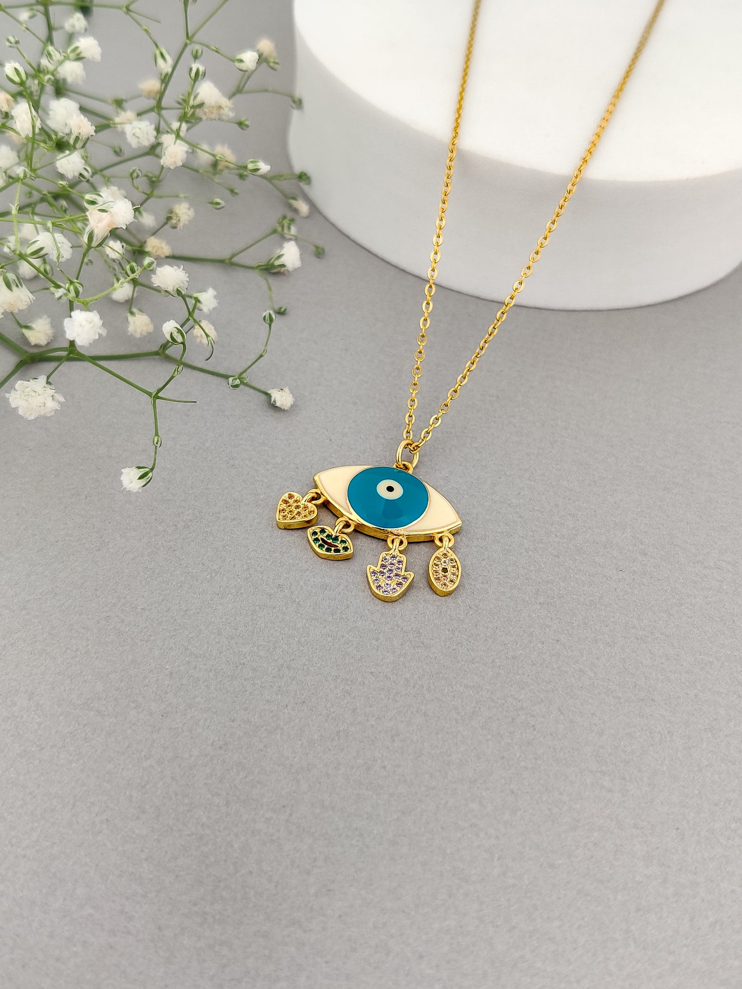 Charm Evil Eye Necklace