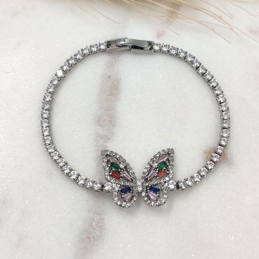 Butterfly Charm Tennis Bracelet
