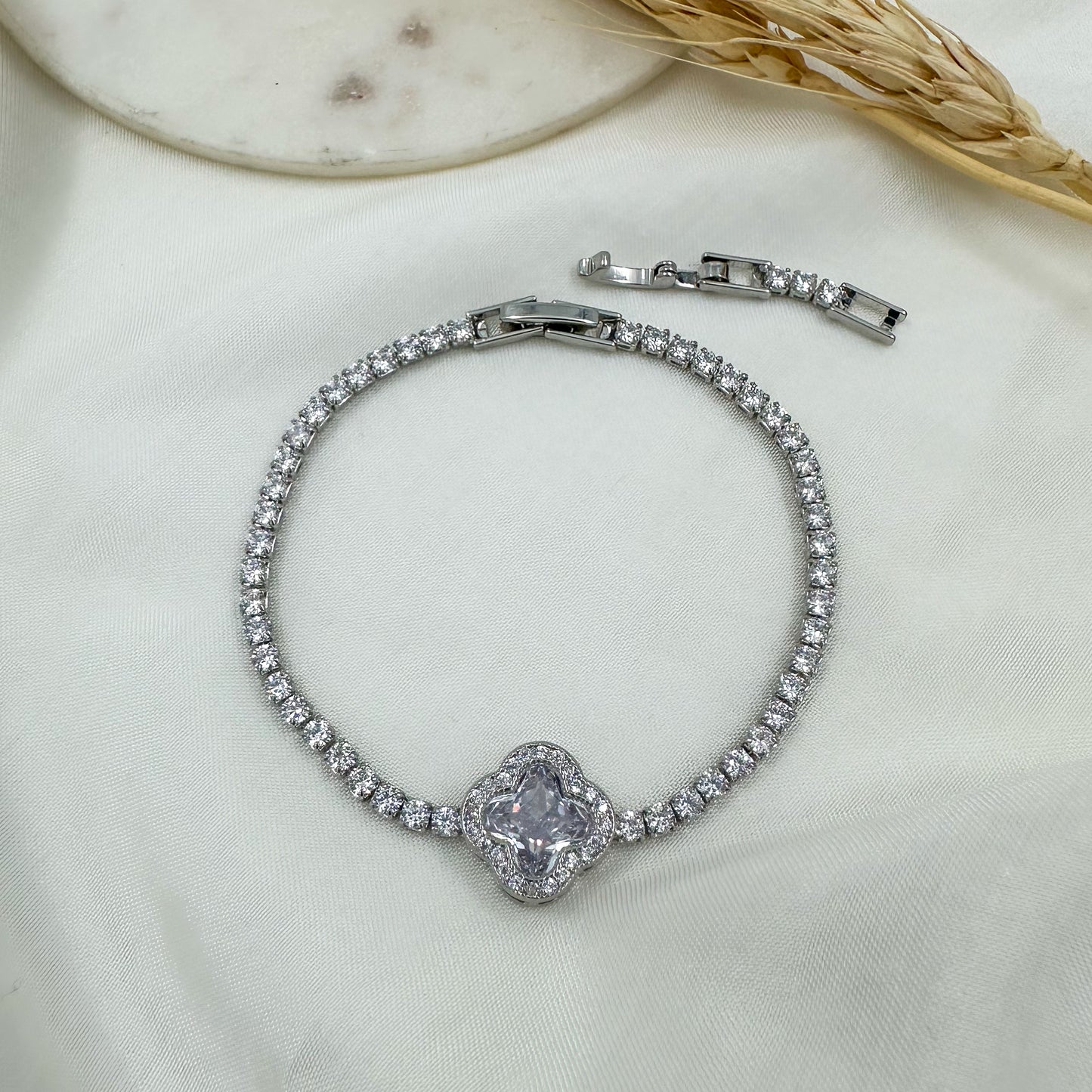 Clover Tennis Bracelet