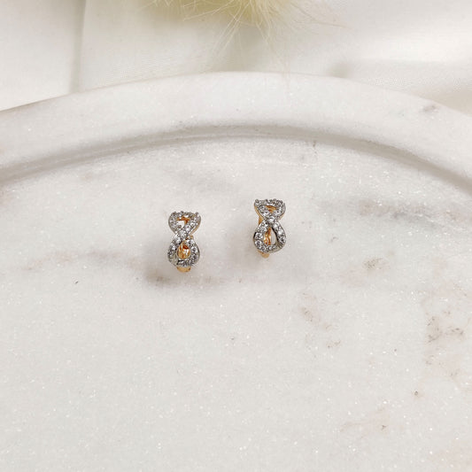 Mini Infinity Huggie Hoops (Second Piercing)