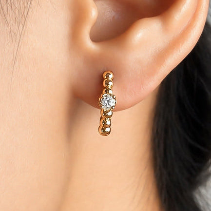 Radiant Huggie Hoops