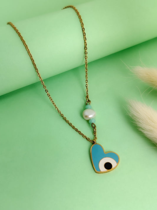 Heart Eye Necklace