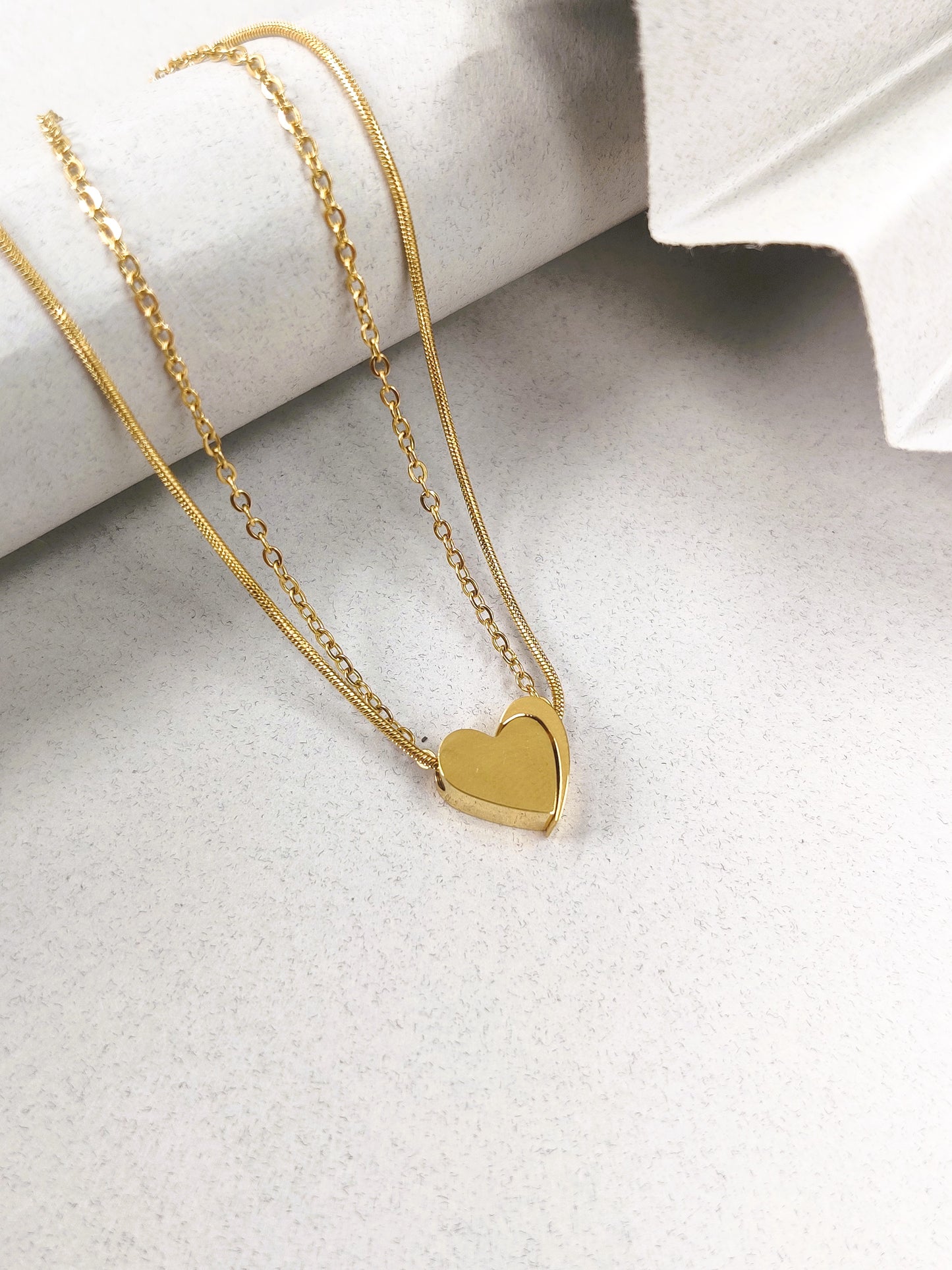 You Complete Me Heart Necklace