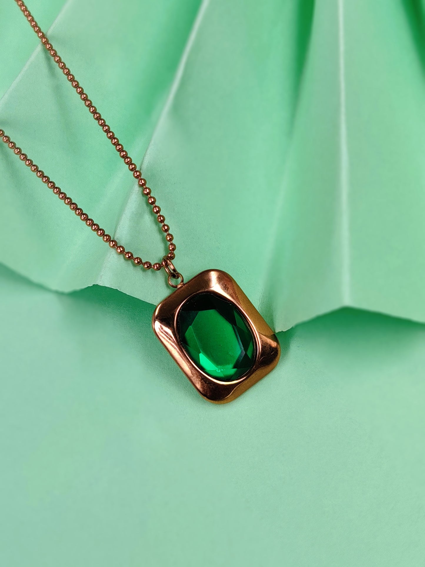 Emerald Gemma Necklace