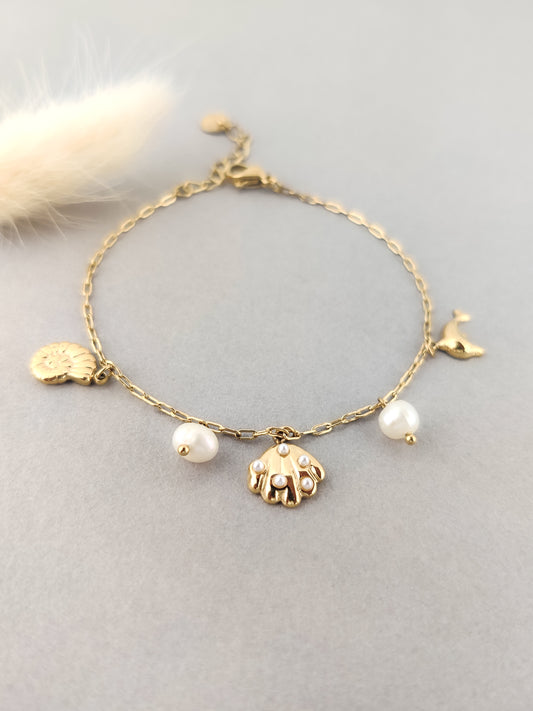Sea Shell Charm Bracelets