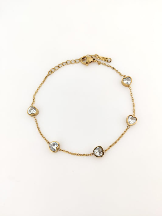 Sparkle Heart Bracelet