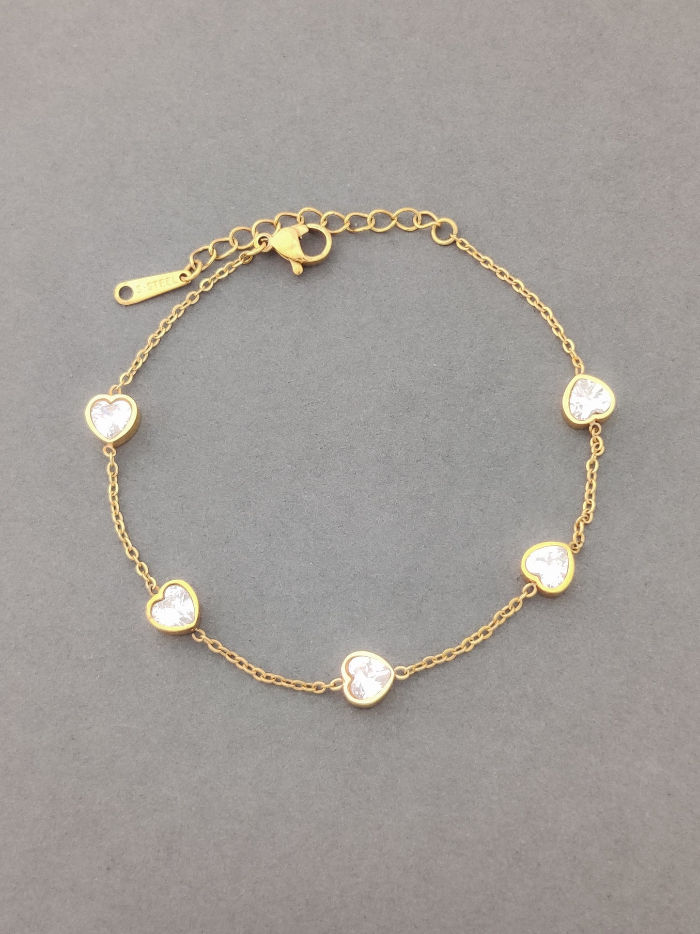 Sparkle Heart Bracelet