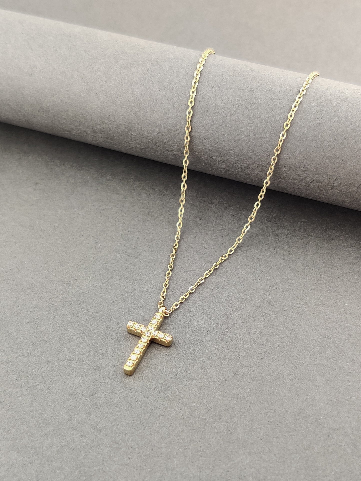 Crystal Cross Necklace