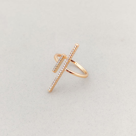 Crystal Lines Ring