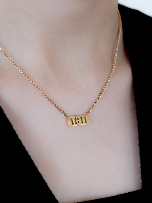 11:11 Good Luck Charm Necklace
