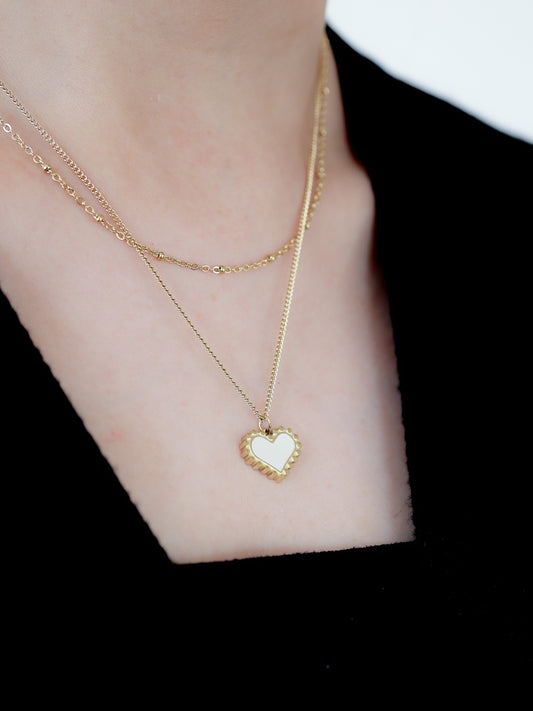 Kimmy Heart Layered Necklace