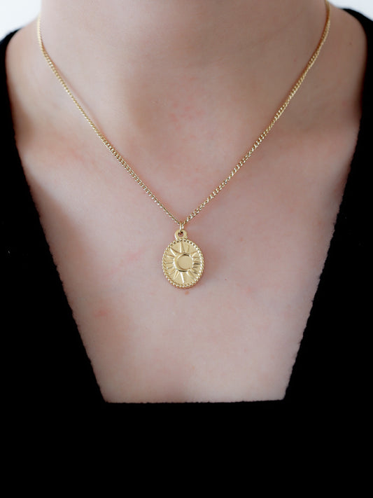 Sun Coin Necklace
