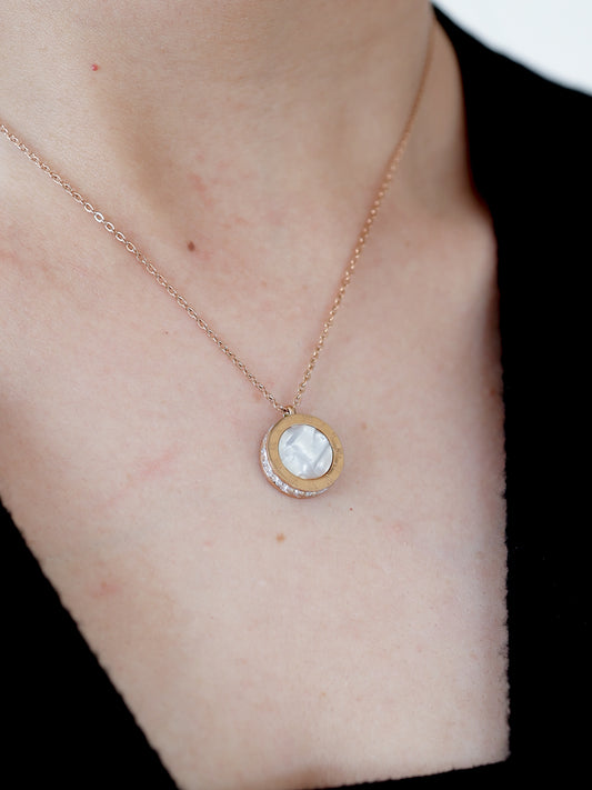 Roman Crystal Edge Necklace