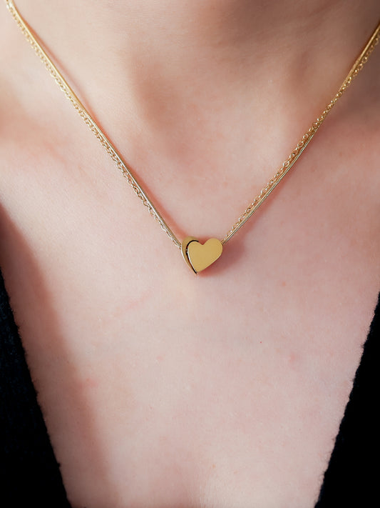 You Complete Me Heart Necklace