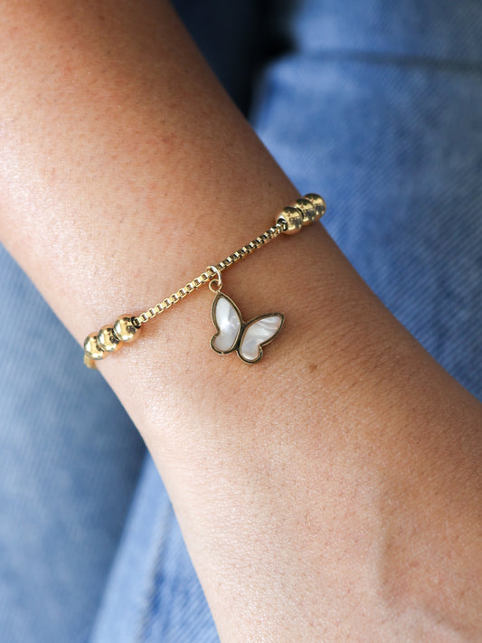 Ian Butterfly Charm Bracelet