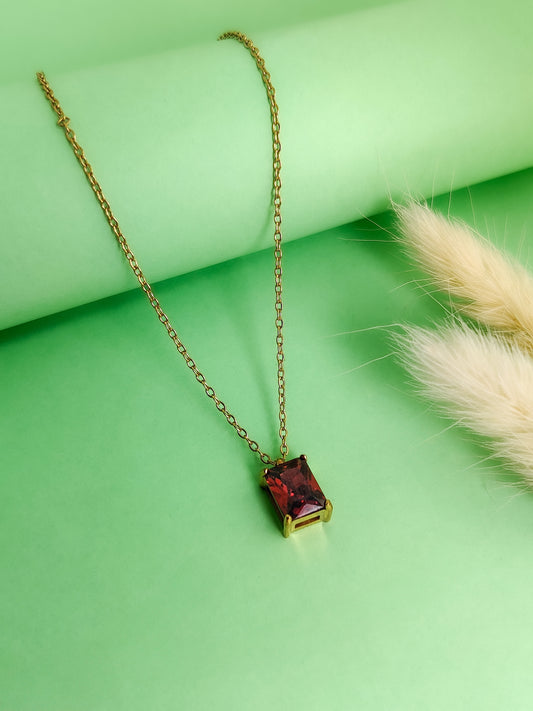 Magenta Bennie Necklace