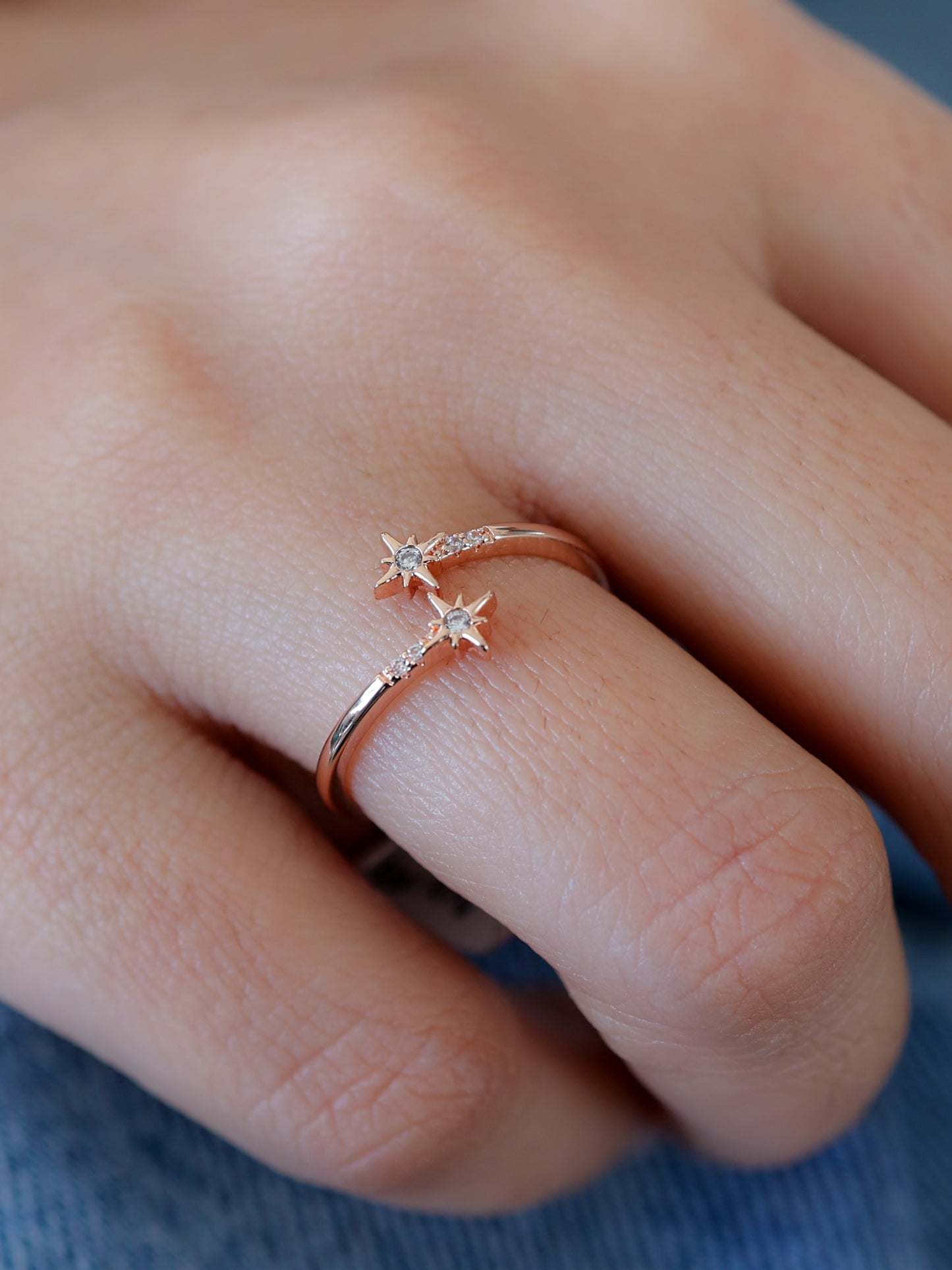 Mini Crystal Star Ring