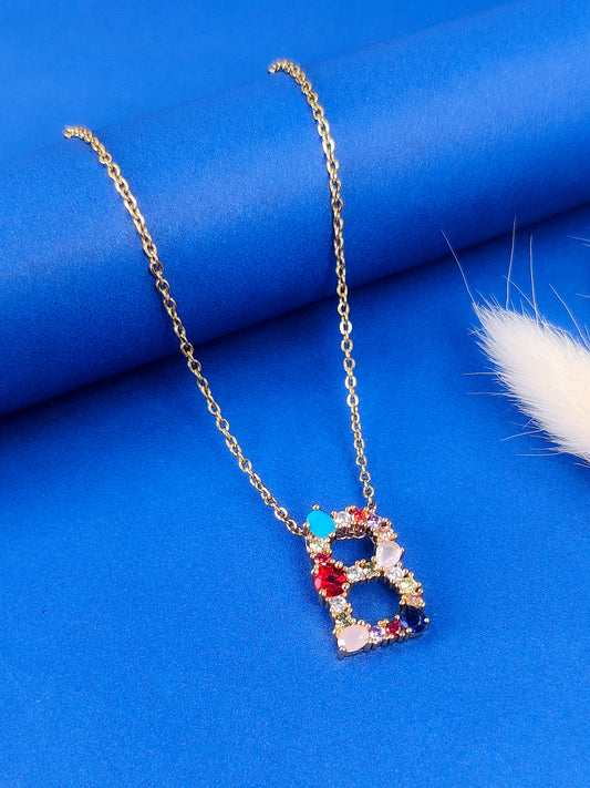 Monogram Letter B Necklace
