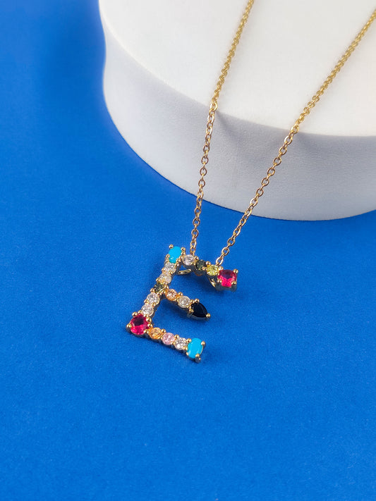 Monogram Letter E Necklace