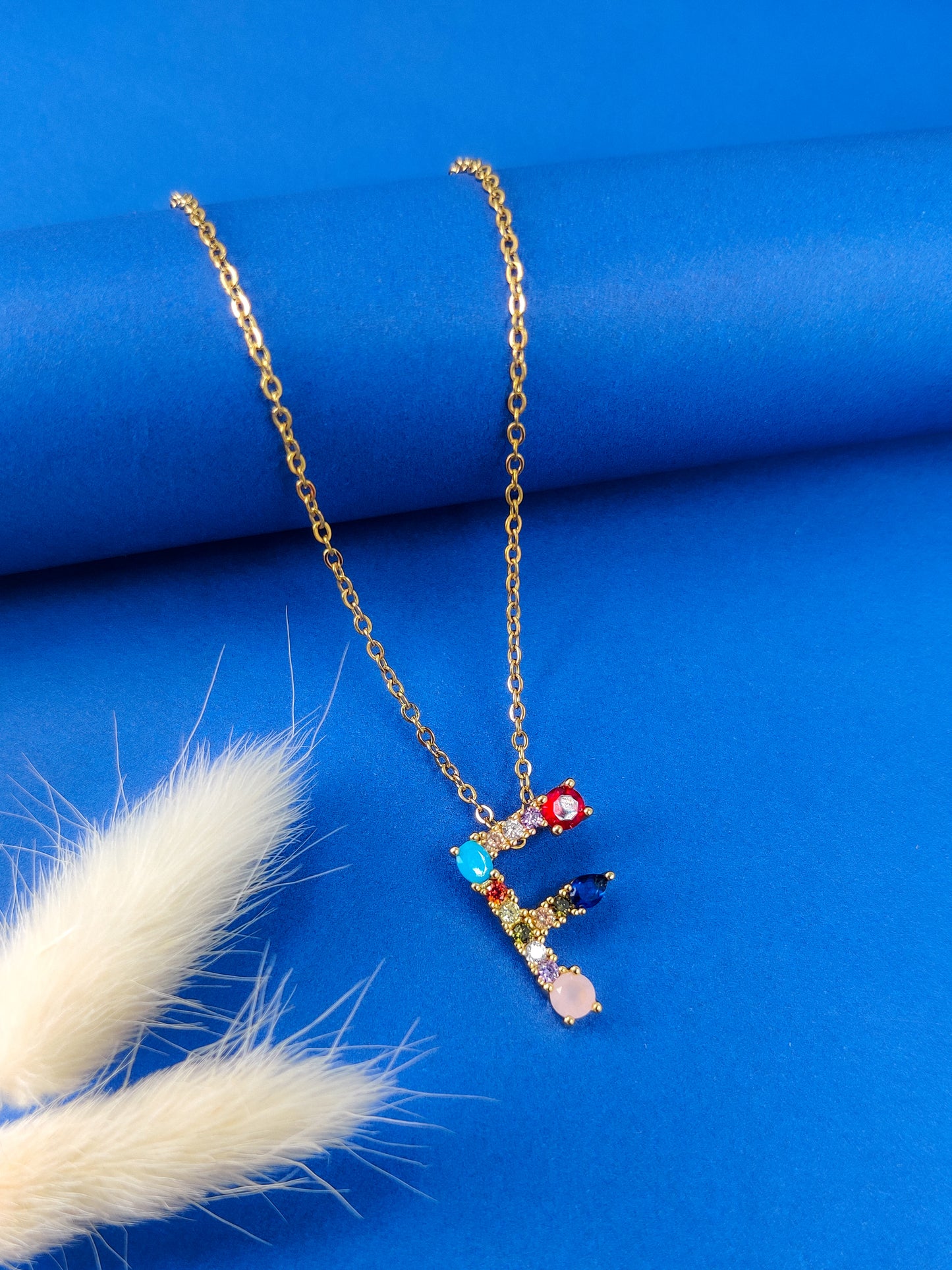 Monogram Letter F Necklace