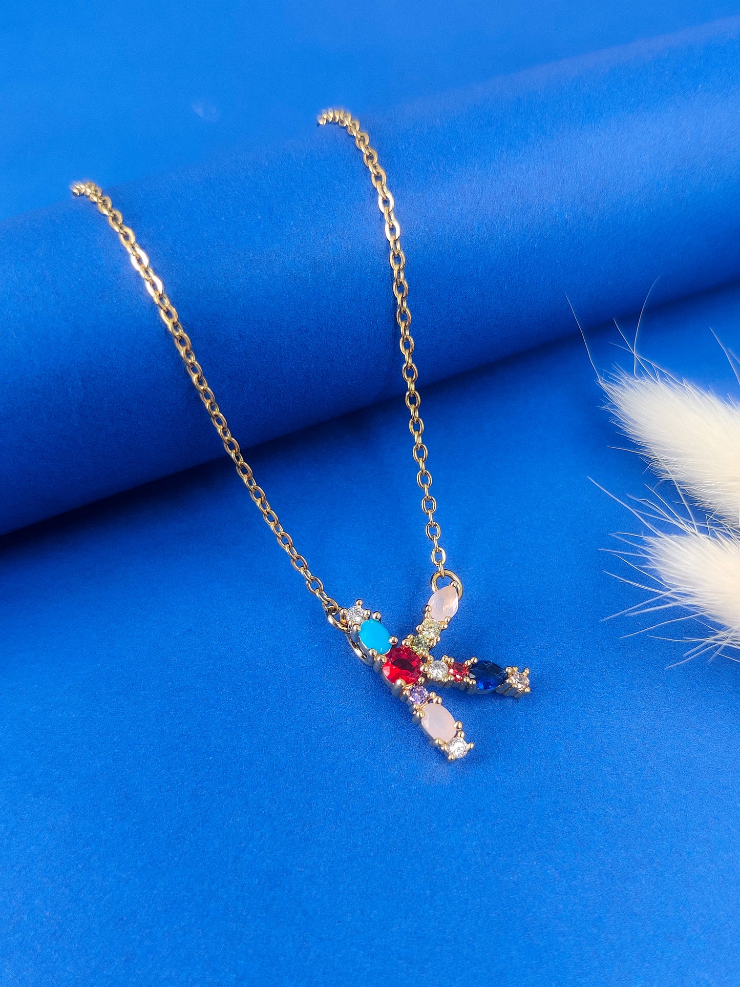 Monogram Letter K Necklace