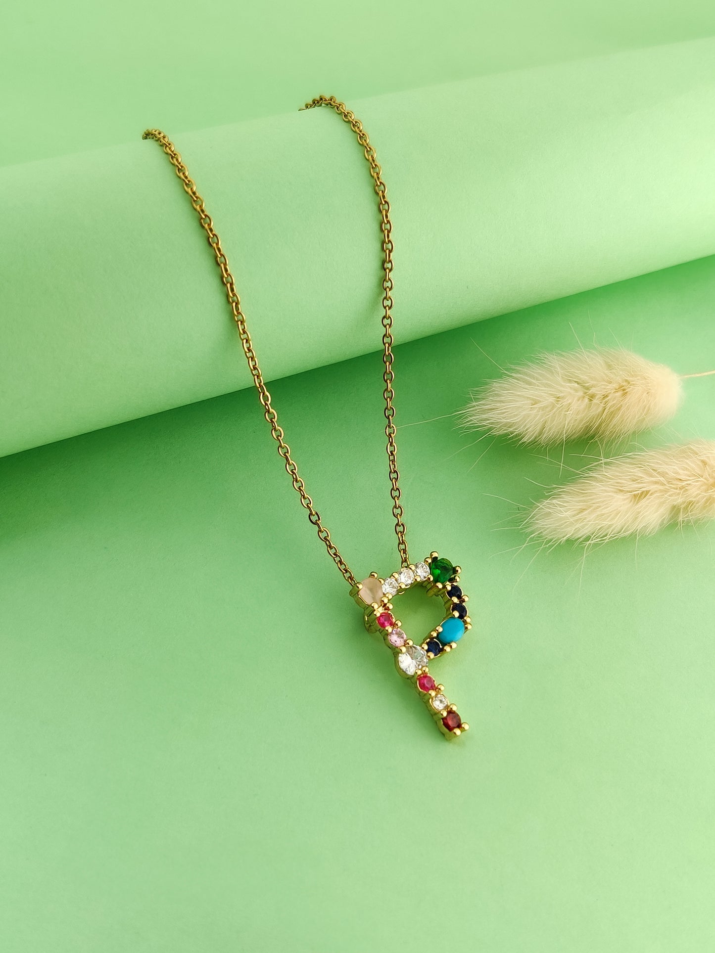 Monogram Letter P Necklace