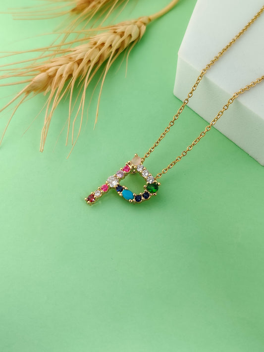 Monogram Letter P Necklace