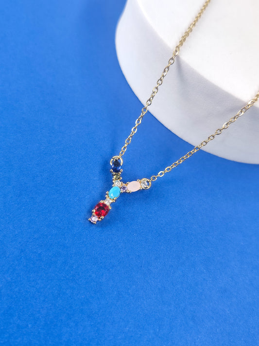 Monogram Letter Y Necklace
