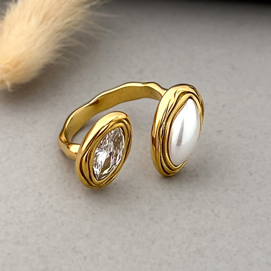 Golden Eclipse Ring