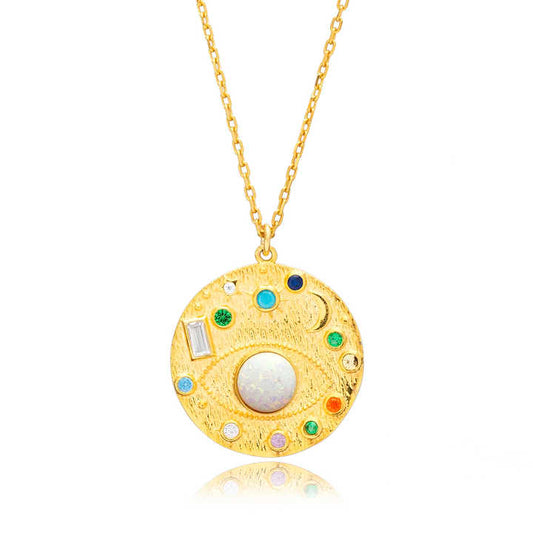Opal Evileye Necklace